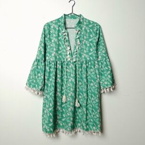 Floral Green vintage dress